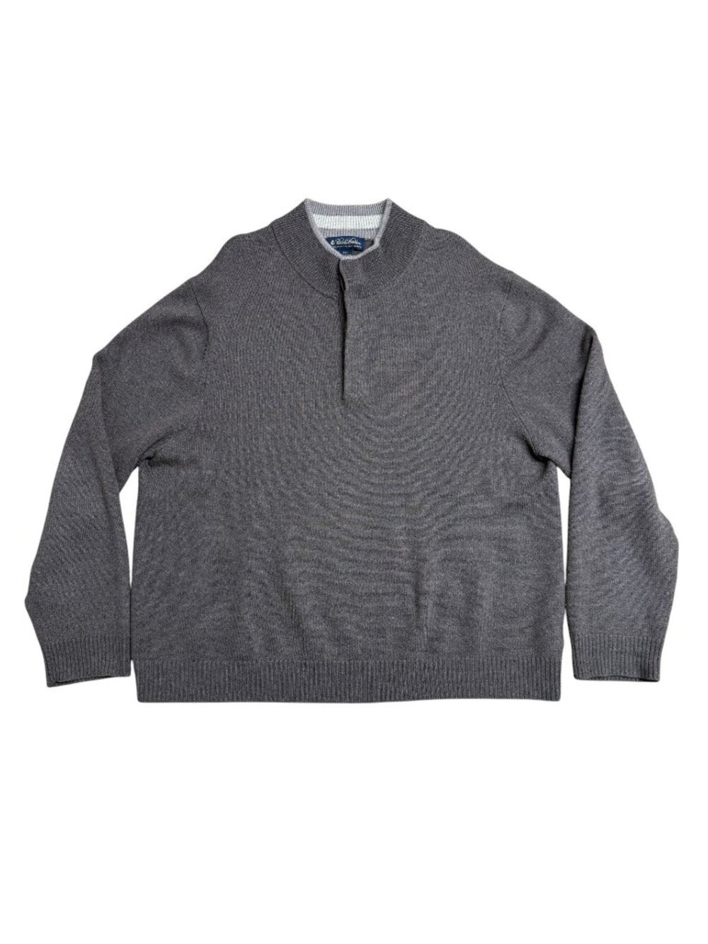 BROOKS BROTHERS SWEATER BROWN MOCK NECK EXTRA FINE ITALIAN MERINO WOOL SIZE XXL
